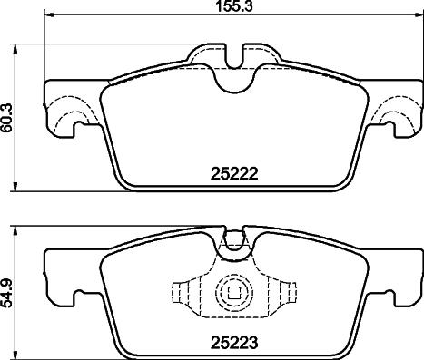 HELLA 8DB 355 041-101 - Jarrupala, levyjarru inparts.fi