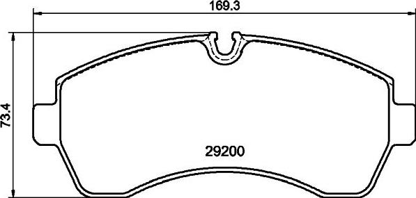 HELLA 8DB 355 043-911 - Jarrupala, levyjarru inparts.fi