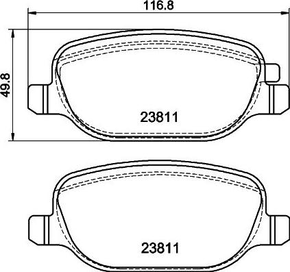 HELLA 8DB 355 043-931 - Jarrupala, levyjarru inparts.fi