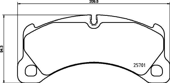 HELLA 8DB 355 043-051 - Jarrupala, levyjarru inparts.fi