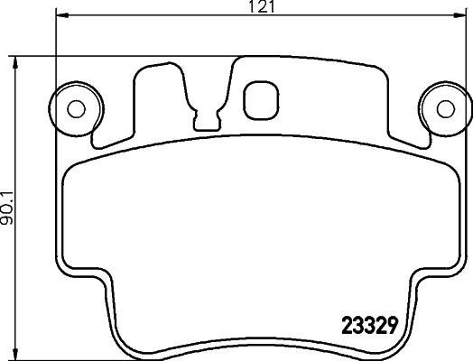 HELLA 8DB 355 043-141 - Jarrupala, levyjarru inparts.fi