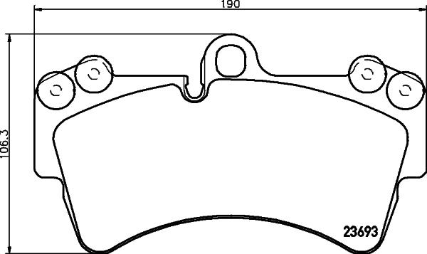 HELLA 8DB 355 043-161 - Jarrupala, levyjarru inparts.fi