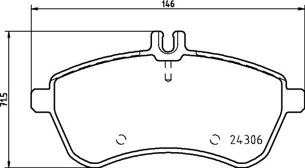 HELLA 8DB 355 043-261 - Jarrupala, levyjarru inparts.fi