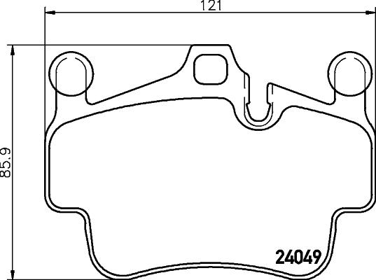 HELLA 8DB 355 043-221 - Jarrupala, levyjarru inparts.fi