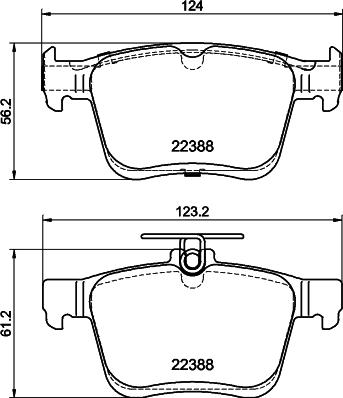 HELLA 8DB 355 042-651 - Jarrupala, levyjarru inparts.fi