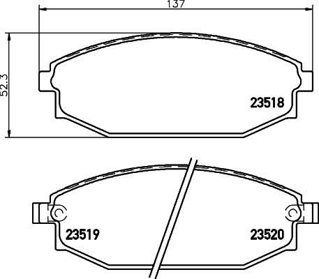 HELLA 8DB 355 009-961 - Jarrupala, levyjarru inparts.fi