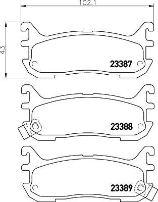 HELLA 8DB 355 009-911 - Jarrupala, levyjarru inparts.fi