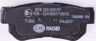 HELLA 8DB 355 009-971 - Jarrupala, levyjarru inparts.fi