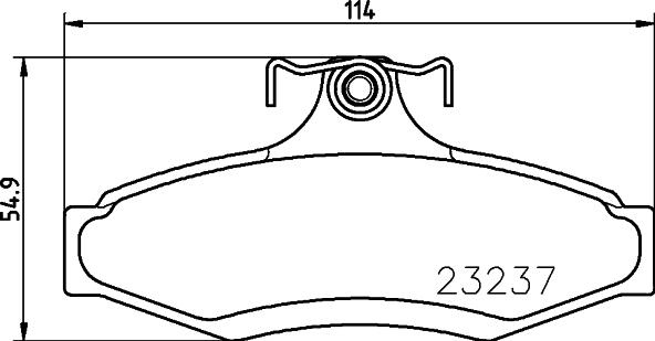 HELLA 8DB 355 009-491 - Jarrupala, levyjarru inparts.fi