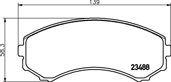 HELLA 8DB 355 009-461 - Jarrupala, levyjarru inparts.fi