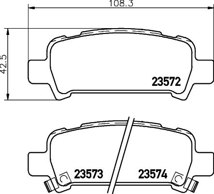 HELLA 8DB 355 009-401 - Jarrupala, levyjarru inparts.fi