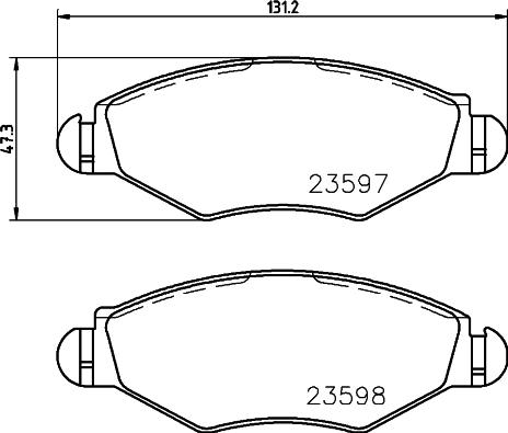 HELLA 8DB 355 009-411 - Jarrupala, levyjarru inparts.fi