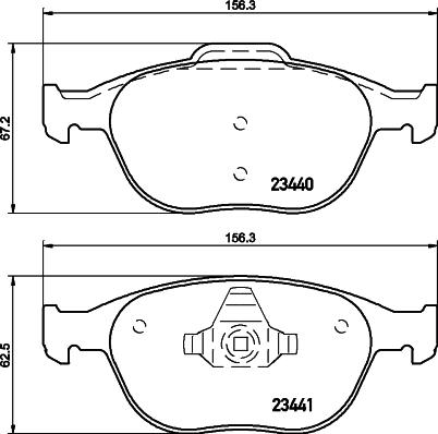 HELLA 8DB 355 009-561 - Jarrupala, levyjarru inparts.fi