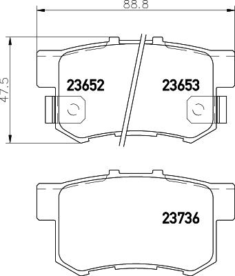 HELLA 8DB 355 009-581 - Jarrupala, levyjarru inparts.fi