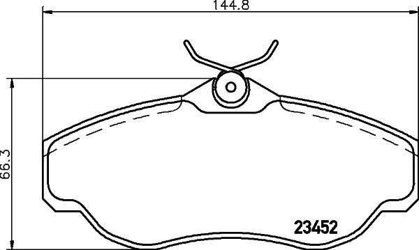 HELLA 8DB 355 009-531 - Jarrupala, levyjarru inparts.fi