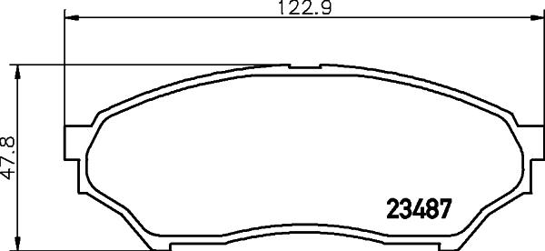 HELLA 8DB 355 009-521 - Jarrupala, levyjarru inparts.fi