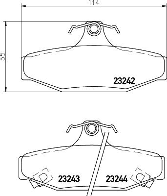 HELLA 8DB 355 009-571 - Jarrupala, levyjarru inparts.fi