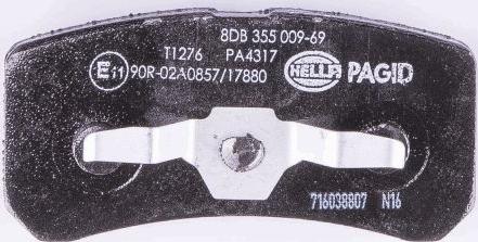 HELLA 8DB 355 009-691 - Jarrupala, levyjarru inparts.fi