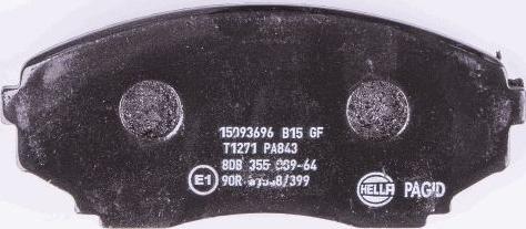 HELLA 8DB 355 009-641 - Jarrupala, levyjarru inparts.fi