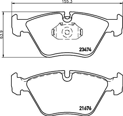 HELLA 8DB 355 009-651 - Jarrupala, levyjarru inparts.fi