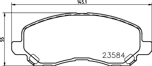 HELLA 8DB 355 009-671 - Jarrupala, levyjarru inparts.fi