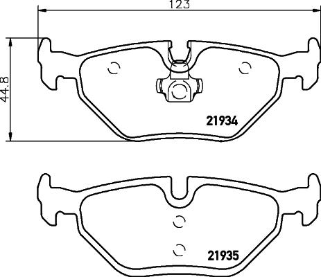 HELLA 8DB 355 009-051 - Jarrupala, levyjarru inparts.fi