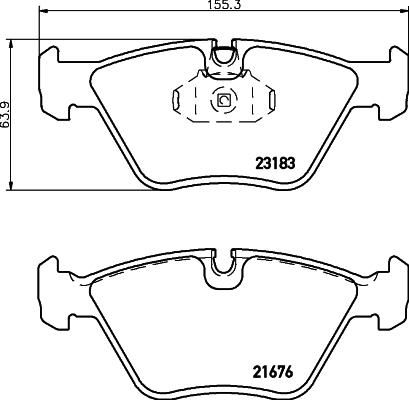 HELLA 8DB 355 009-001 - Jarrupala, levyjarru inparts.fi