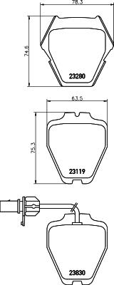 HELLA 8DB 355 009-031 - Jarrupala, levyjarru inparts.fi