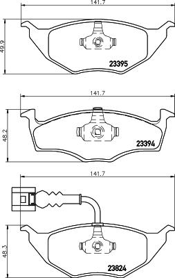 HELLA 8DB 355 009-021 - Jarrupala, levyjarru inparts.fi