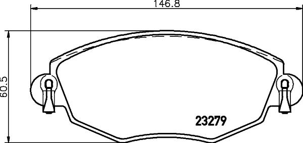 HELLA 8DB 355 009-071 - Jarrupala, levyjarru inparts.fi