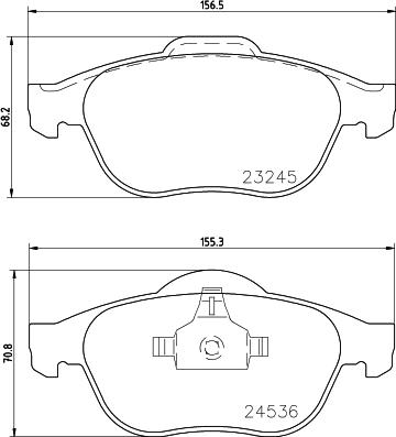 HELLA 8DB 355 009-101 - Jarrupala, levyjarru inparts.fi