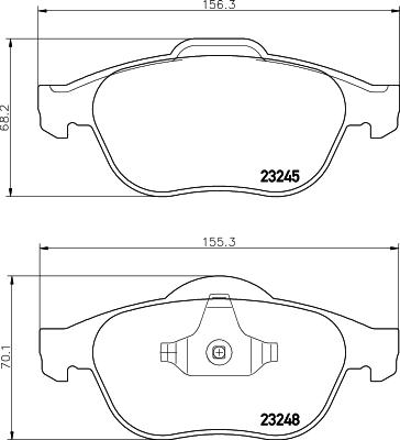 HELLA 8DB 355 009-111 - Jarrupala, levyjarru inparts.fi