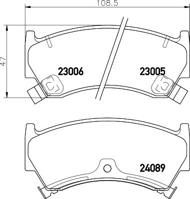 HELLA 8DB 355 009-821 - Jarrupala, levyjarru inparts.fi