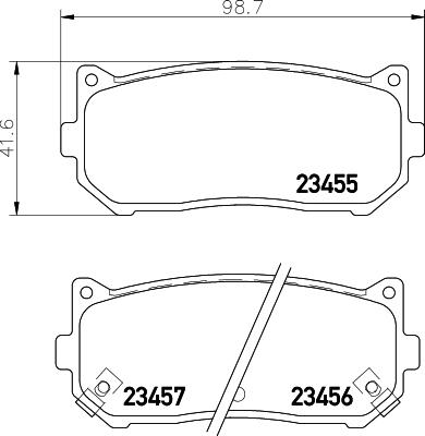 HELLA 8DB 355 009-341 - Jarrupala, levyjarru inparts.fi