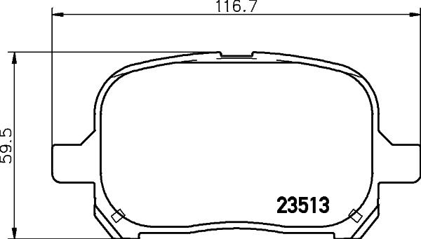 HELLA 8DB 355 009-351 - Jarrupala, levyjarru inparts.fi