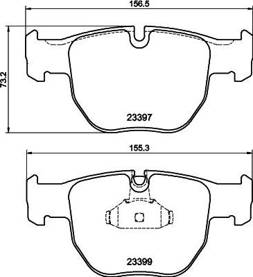 HELLA 8DB 355 009-301 - Jarrupala, levyjarru inparts.fi