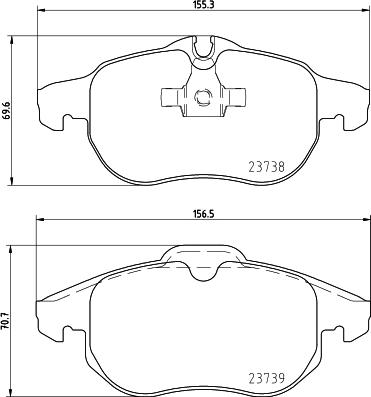 HELLA 8DB 355 009-311 - Jarrupala, levyjarru inparts.fi