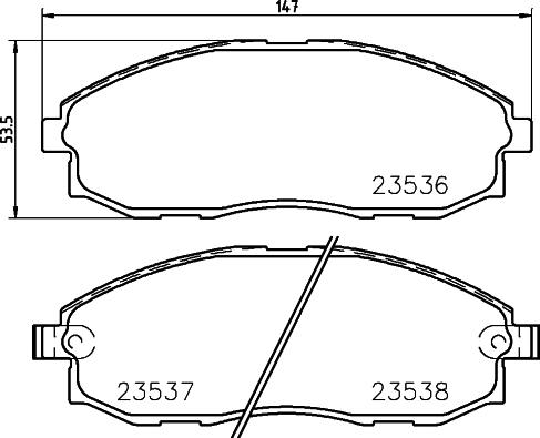 HELLA 8DB 355 009-381 - Jarrupala, levyjarru inparts.fi