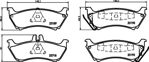 HELLA 8DB 355 009-241 - Jarrupala, levyjarru inparts.fi