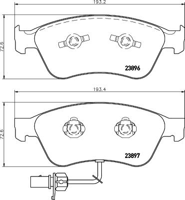 HELLA 8DB 355 009-211 - Jarrupala, levyjarru inparts.fi