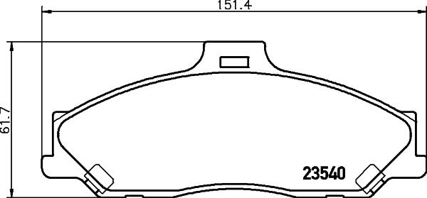 HELLA 8DB 355 009-751 - Jarrupala, levyjarru inparts.fi