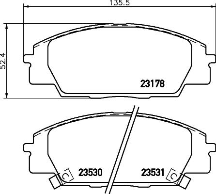 HELLA 8DB 355 009-731 - Jarrupala, levyjarru inparts.fi