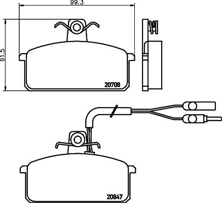 HELLA 8DB 355 005-981 - Jarrupala, levyjarru inparts.fi