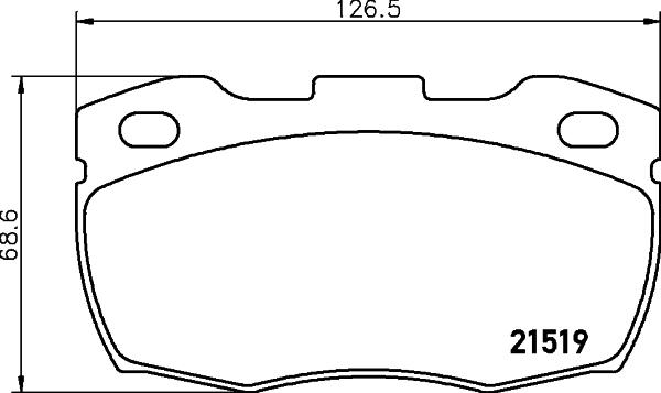 HELLA 8DB 355 005-861 - Jarrupala, levyjarru inparts.fi