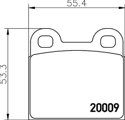 HELLA 8DB 355 006-991 - Jarrupala, levyjarru inparts.fi