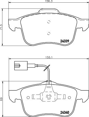 HELLA 8DB 355 006-901 - Jarrupala, levyjarru inparts.fi