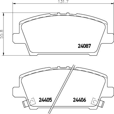 HELLA 8DB 355 006-911 - Jarrupala, levyjarru inparts.fi