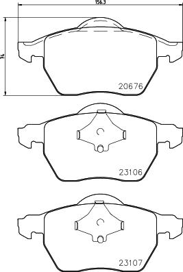 HELLA 8DB 355 006-921 - Jarrupala, levyjarru inparts.fi