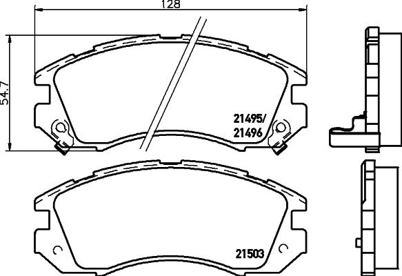 HELLA 8DB 355 006-461 - Jarrupala, levyjarru inparts.fi