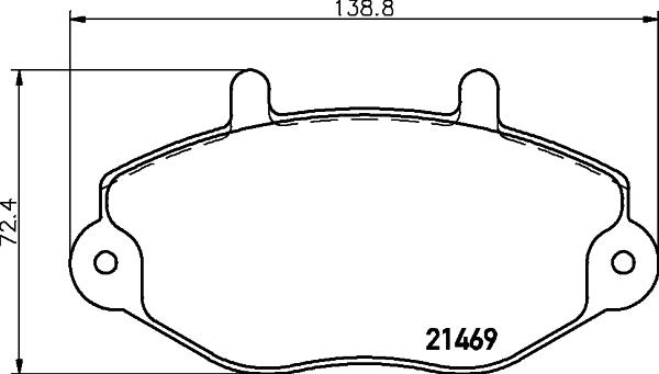 HELLA 8DB 355 006-401 - Jarrupala, levyjarru inparts.fi